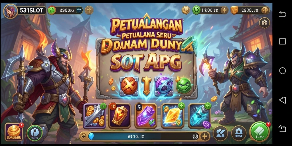 Gameplay seru 531SLOT dengan elemen petualangan dan slot.