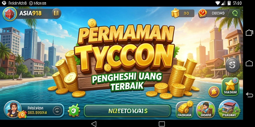Tampilan gameplay Tycoon yang mendebarkan dan penuh strategi.