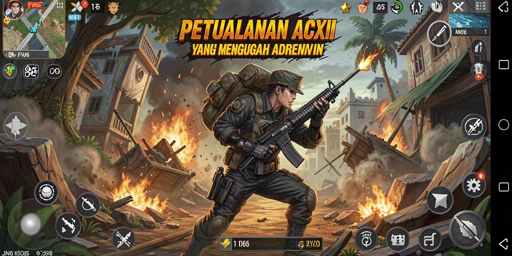 Tangkapan layar menampilkan aksi mendebarkan dalam game FW66.