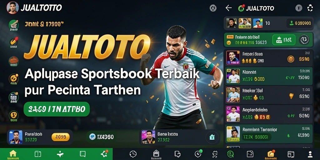 Tampilan strategis dari aplikasi taruhan olahraga JUALTOTO.