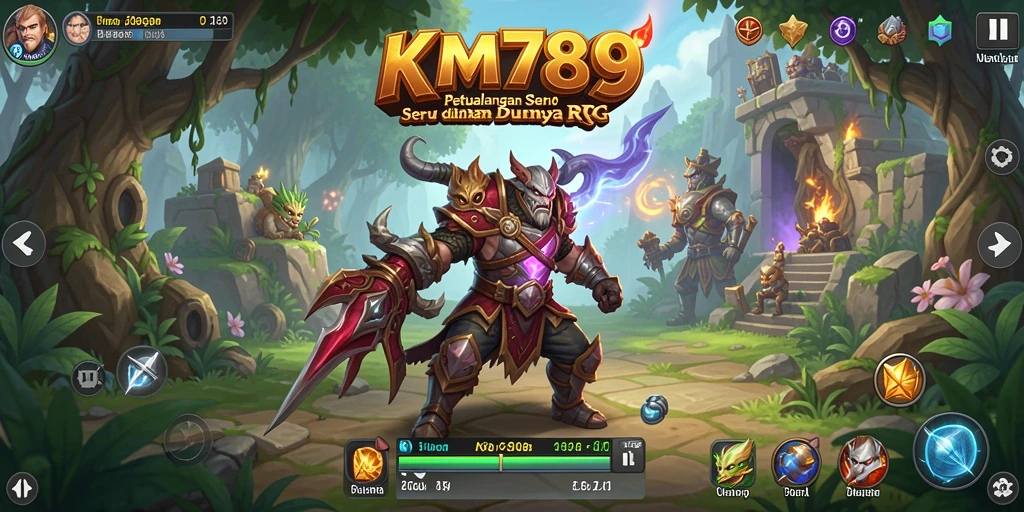 Tampilan gameplay KM789 yang menarik dengan aksi RPG seru.