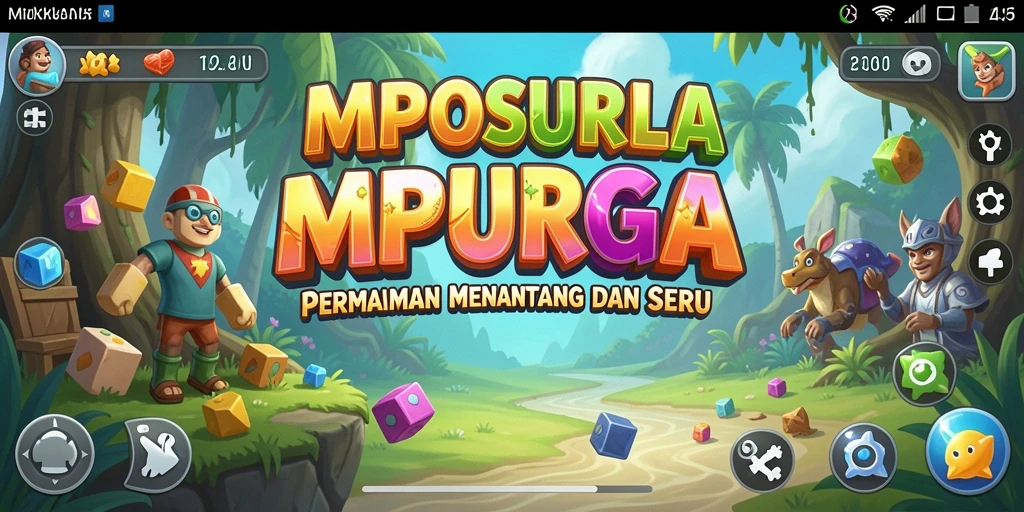 Tampilan utama gameplay MPOSURGA dengan teka-teki yang menantang.