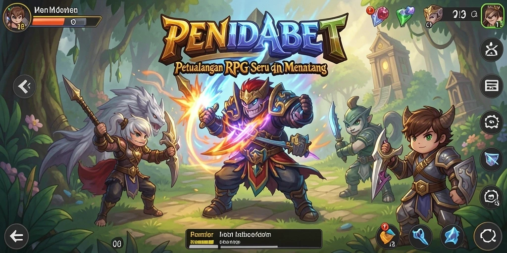 Tampilan gameplay seru di dunia fantasi PENIDABET.