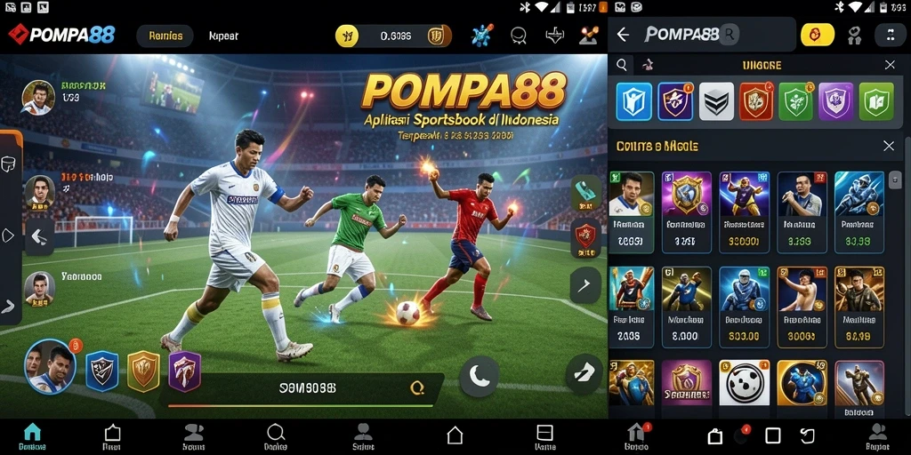 Tampilan gameplay POMPA88 yang menarik dan interaktif untuk taruhan olahraga.