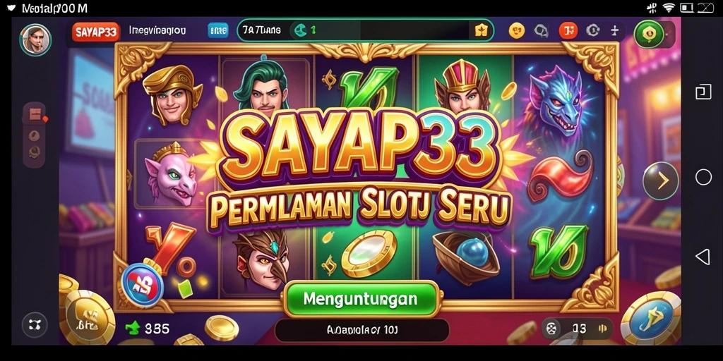 Tampilan gameplay menarik dari SAYAP33 yang penuh warna.