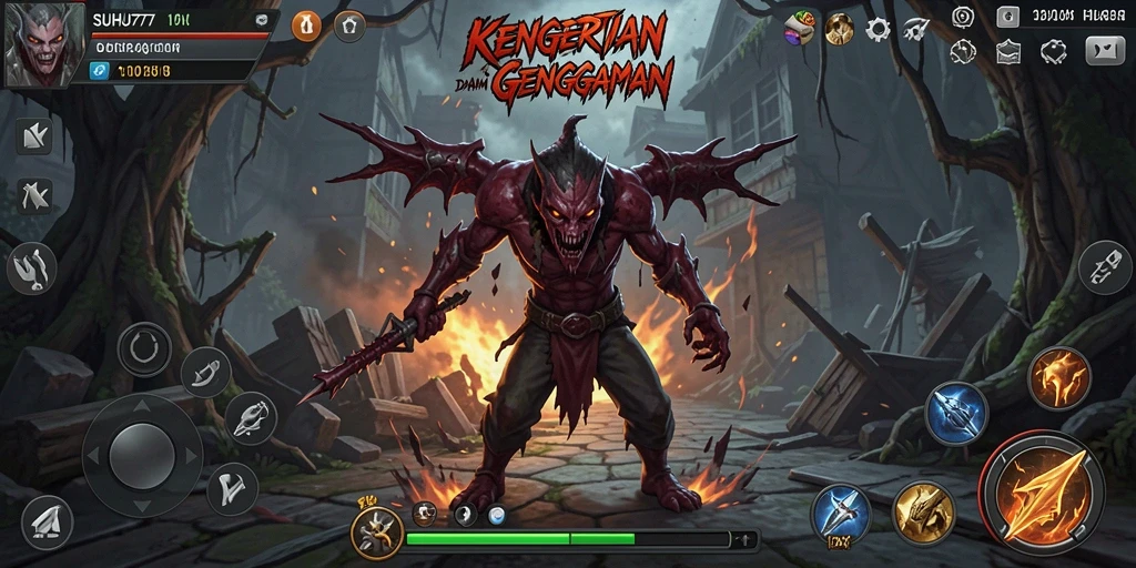 Tampilan gameplay SUHU777 yang menegangkan dan menyeramkan.