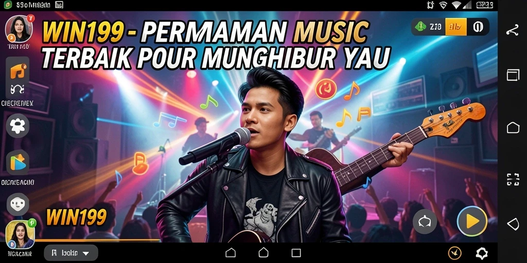 Screenshot gameplay WIN199 yang menampilkan interaksi musik yang seru.