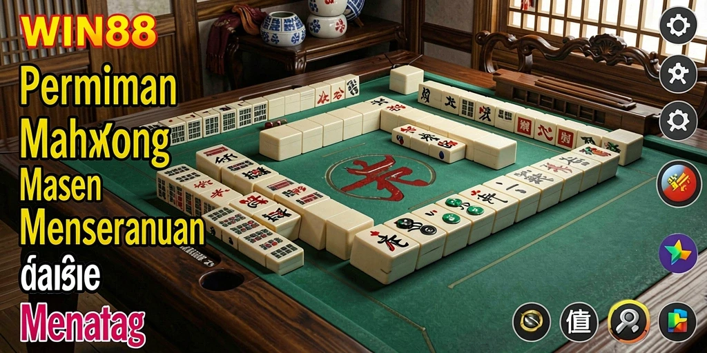 Tangkapan layar gameplay WIN88 menampilkan keseruan bermain Mahjong.