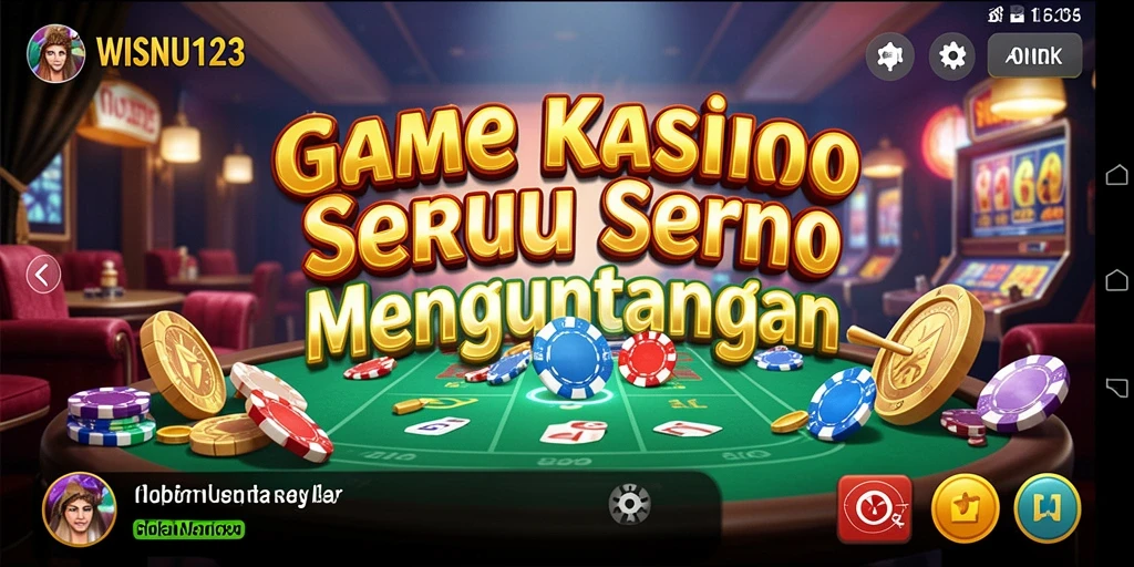 Screenshot gameplay seru WISNU123 menampilkan keseruan permainan Kasino.